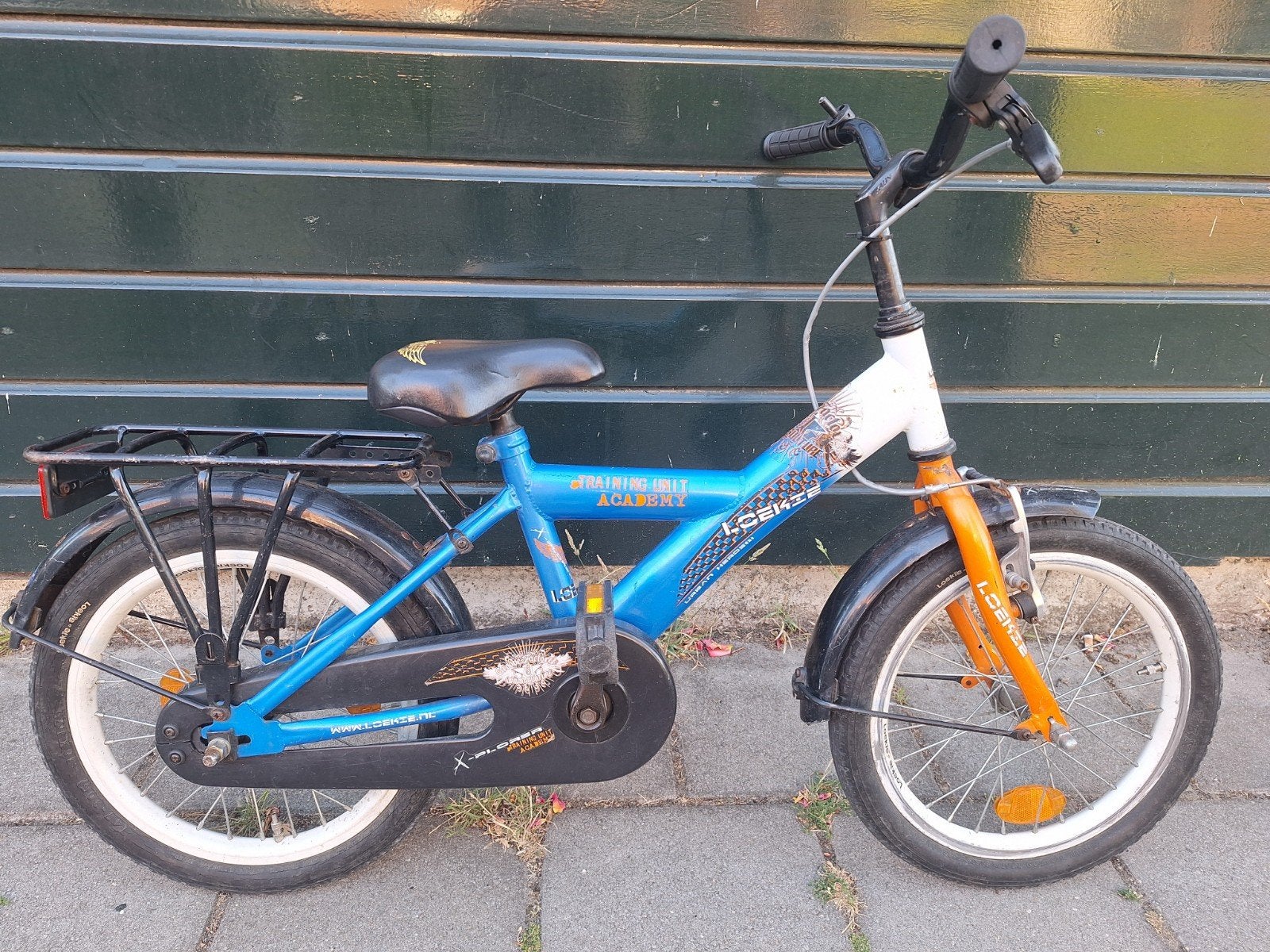 super stoere Loekie jongensfiets 16 inch bandenmaat, Ophalen, Terugtraprem, Loekie, 16 tot 20 inch