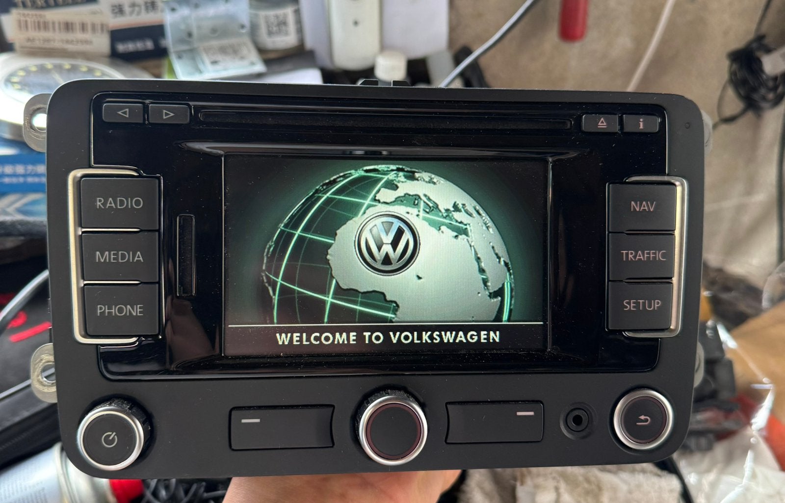 Originele Volkswagen RNS310 Radio navigatie met Radio Code, Ophalen of Verzenden, Zo goed als nieuw