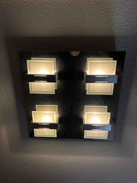plafoniere, Ophalen, Zilver, Inclusief lichtbron, Design