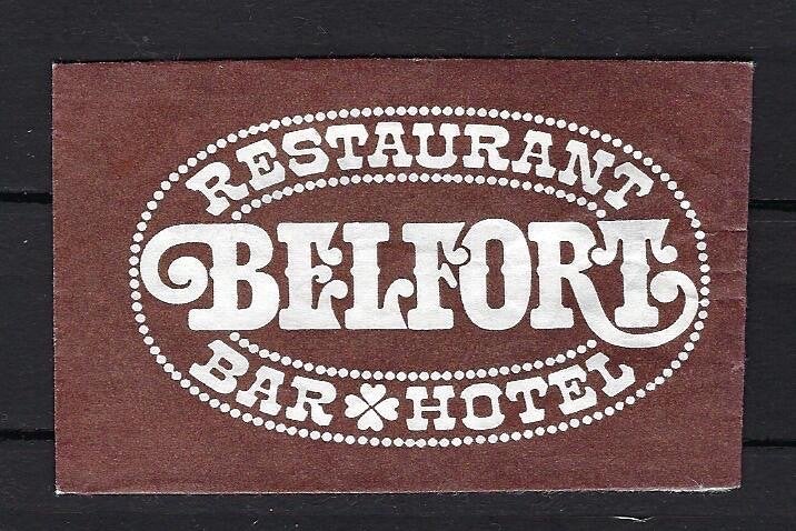 733 Amsterdam rest bar hotel BELFORT, Ophalen of Verzenden, Nederland