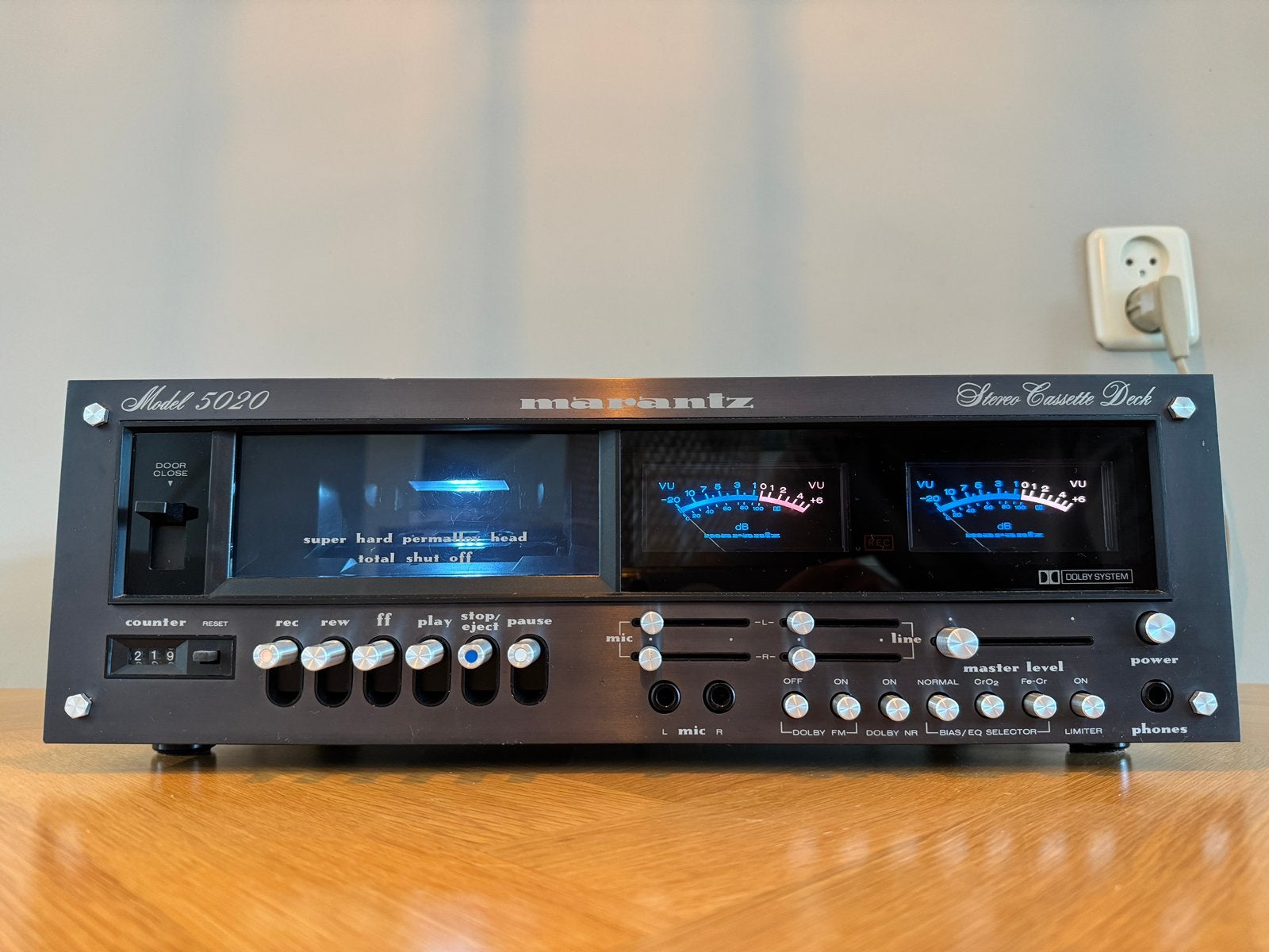 Marantz 5020 vintage cassettedeck, Ophalen of Verzenden, Enkel, Marantz, Tape counter