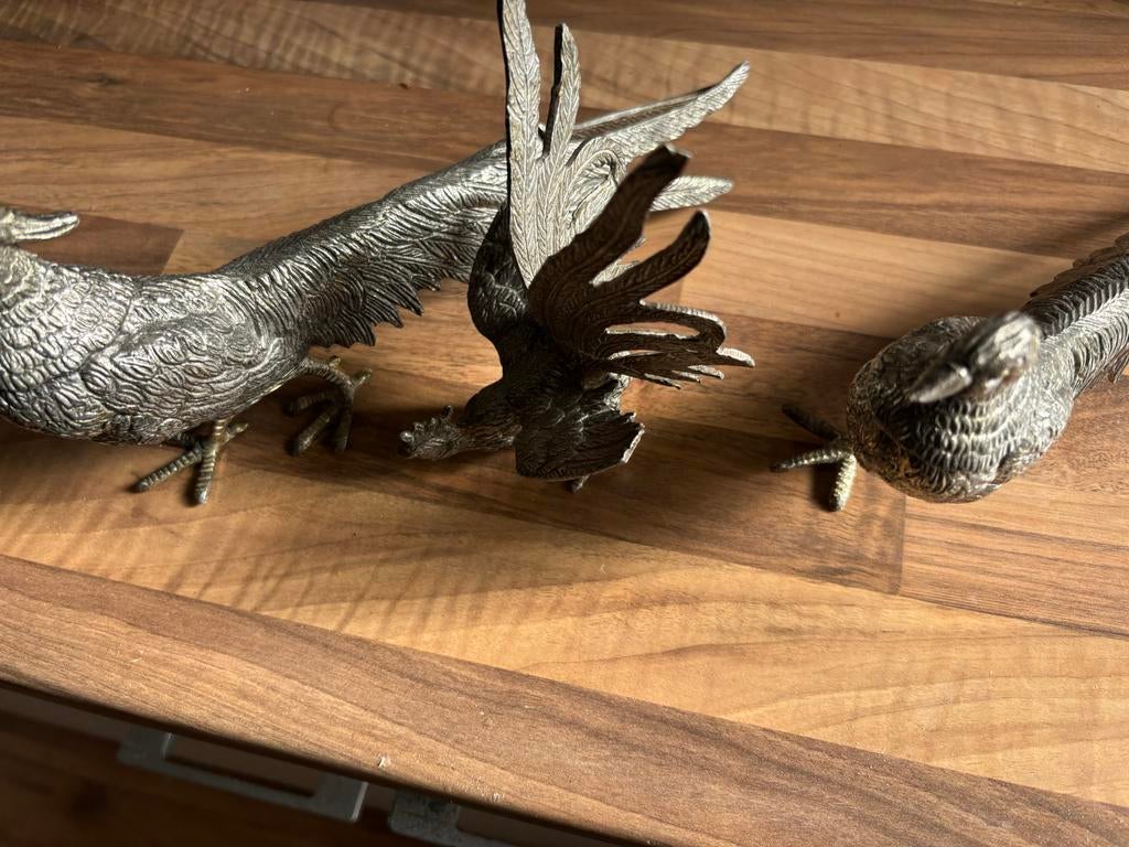 Decoratieve IJzeren Fazanten 1 haan, Ophalen, Vintage, Gebruikt, Metaal