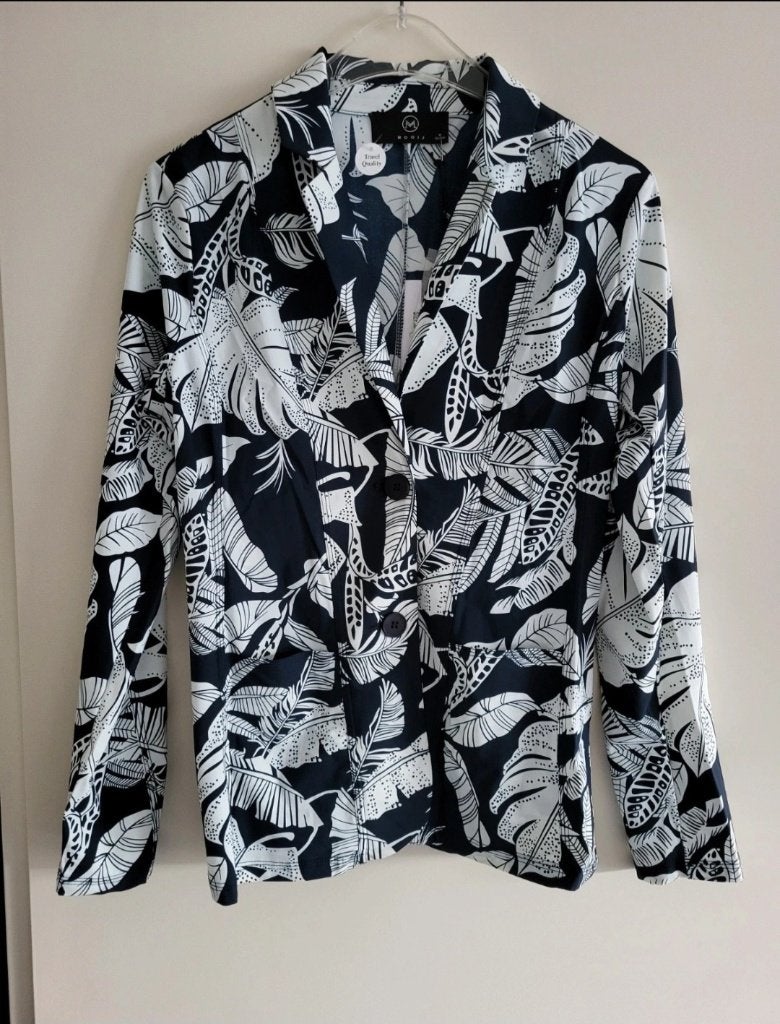 Mooij blazer travelstof maat M, Kleding | Dames, Jasjes, Kostuums en Pakken, Nieuw, Jasje, Maat 38/40 (M), Blauw, Ophalen of Verzenden