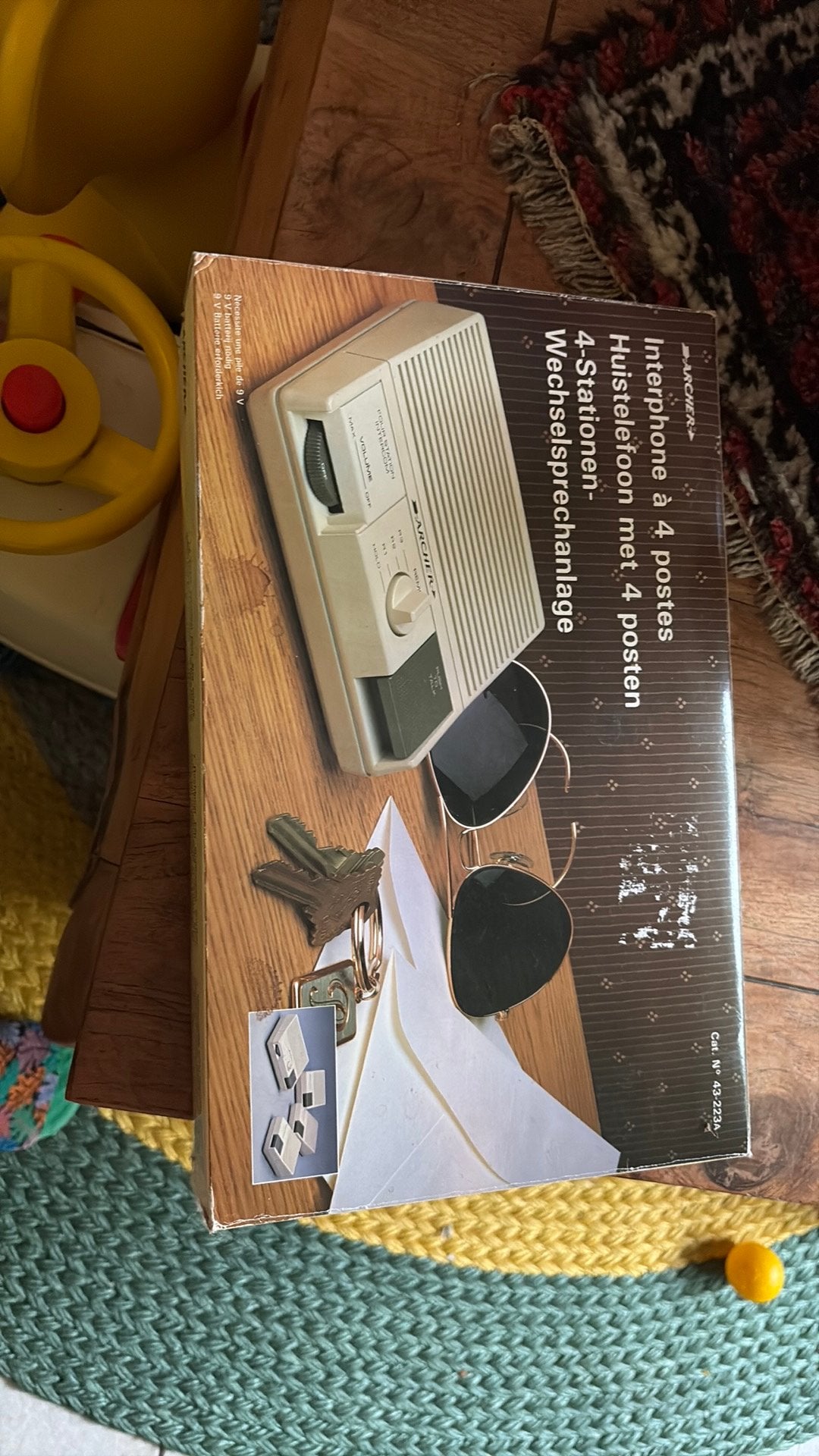 Huistelefoon met 4 posten vintage, Telecommunicatie, Vaste telefoons | Niet Draadloos, Ophalen of Verzenden, Zo goed als nieuw