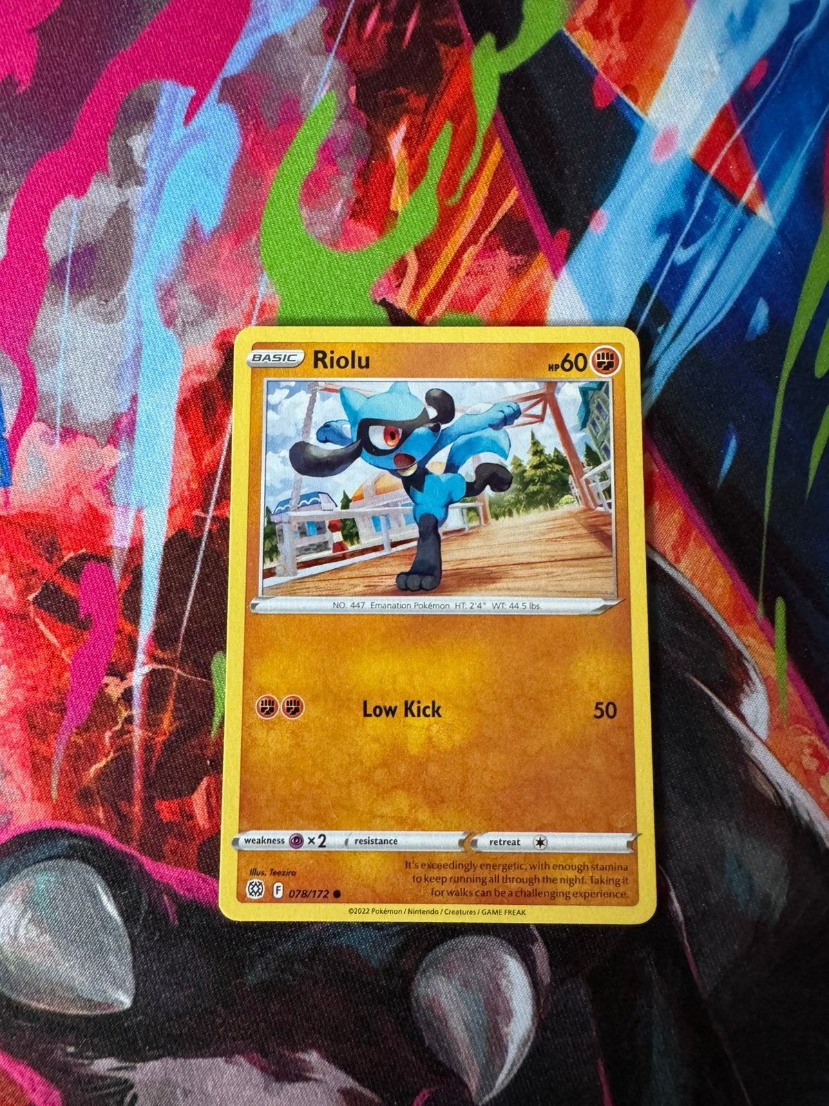 Pokémon Kaarten Riolu #78, Ophalen of Verzenden, Zo goed als nieuw, Losse kaart