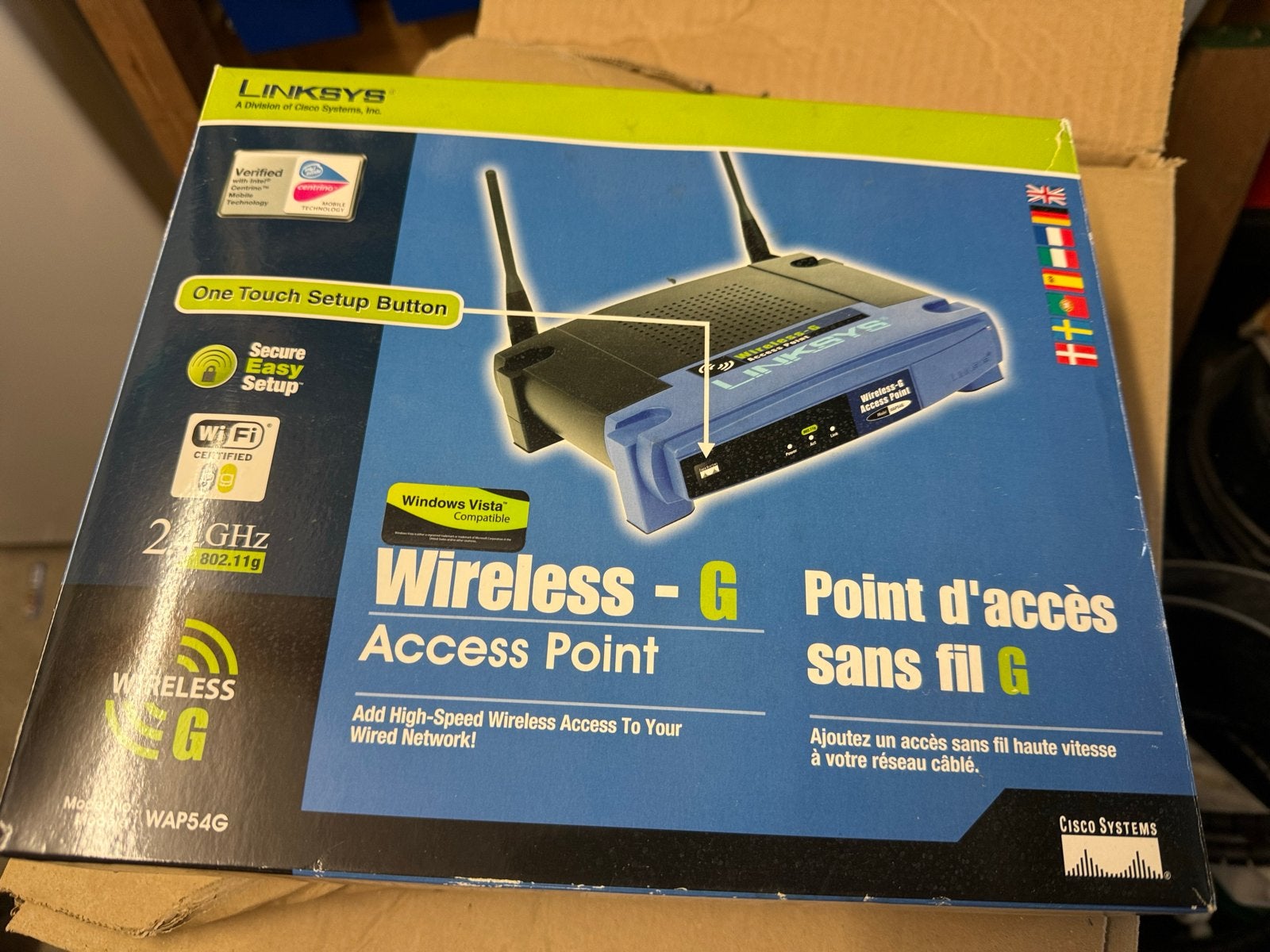 Linksys Wireless-G Access Point WAP54G - Nieuw, Ophalen, Nieuw