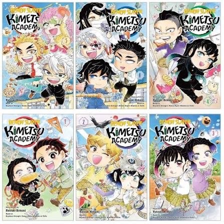 GEZOCHT: Demon Slayer Kimetsu Academy 1-6 & Corps Records, Boeken, Meerdere stripboeken, Ophalen, Zo goed als nieuw
