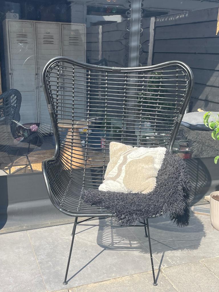 Rotan vlinder stoel, Ophalen, Zo goed als nieuw