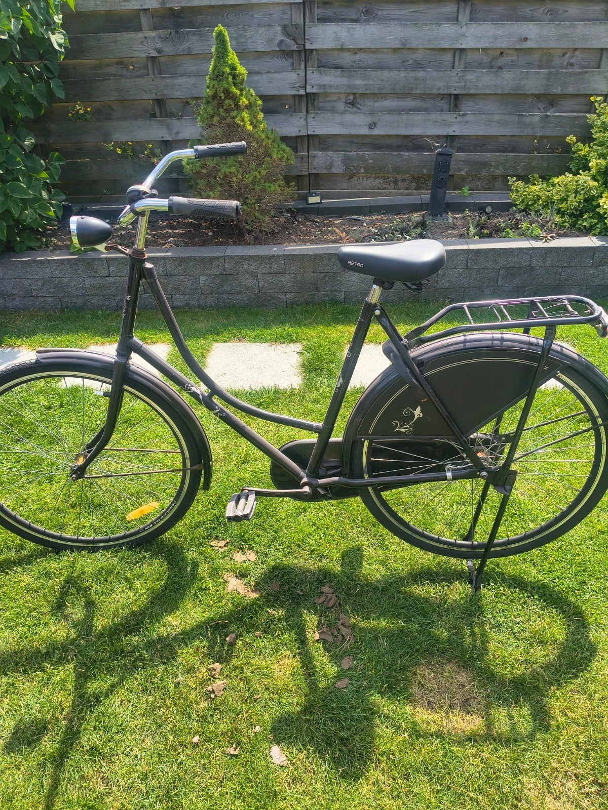 Damesfiets - Zwart - Gebruikt, Velgrem, Ophalen, Overige merken, 53 tot 56 cm