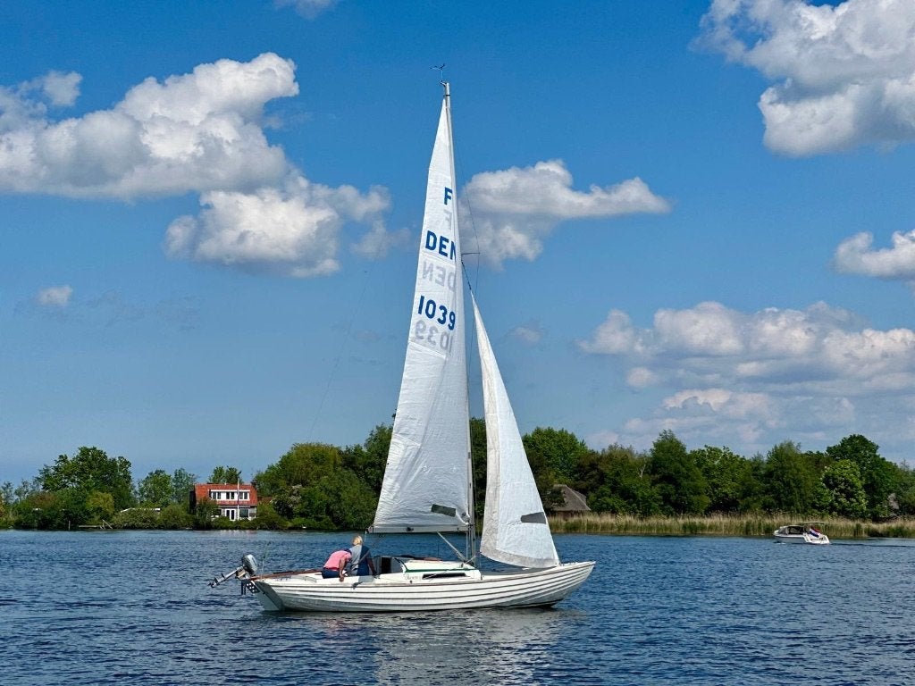 Fok en grootzeil t.b.v. Nordic Folkboat, Ophalen, 6 meter of meer, Gebruikt, Grootzeil