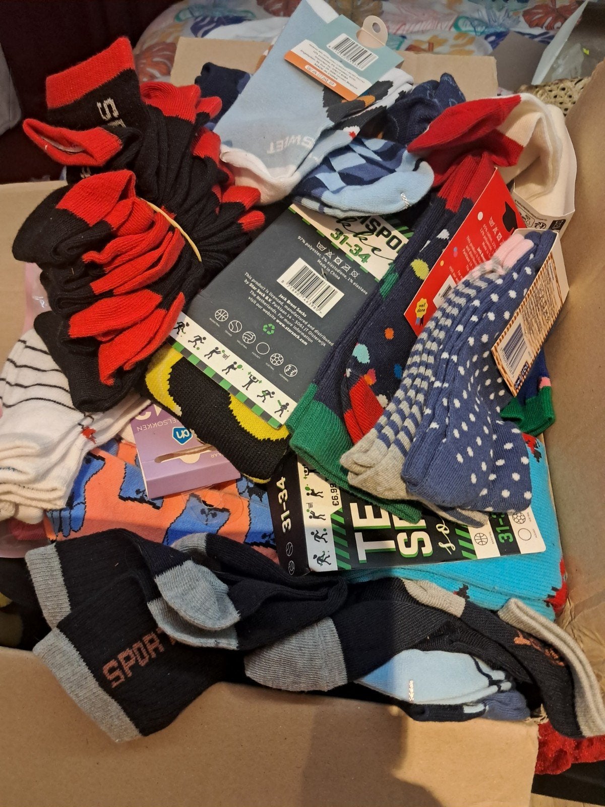 Partij nieuwe sokken, diverse maten en kleuren, Kleding | Dames, Sokken en Kousen, Ophalen of Verzenden, Nieuw, Overige kleuren