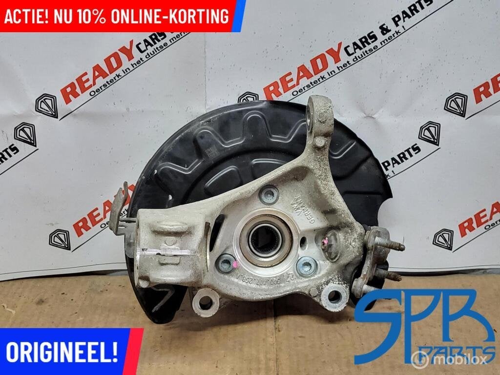 Fusee rechtsvoor Golf 7 GTD RECHTS NAAF ALuminium 5Q0407258A, Auto-onderdelen, Gebruikt, Volkswagen, Ophalen of Verzenden, Volkswagen