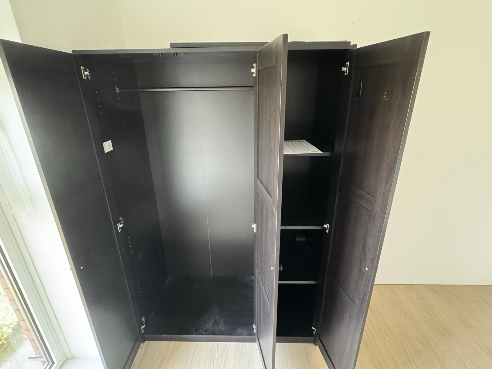 Ikea Rakkestad kledingkast 3-deurs met extra planken, Huis en Inrichting, Ophalen, Gebruikt, Met deur(en)