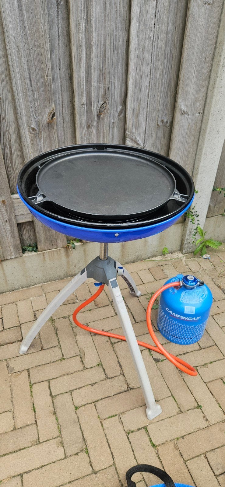 Complete Cadac Skottelbraai set met gasfles en accessoires, Ophalen, Gebruikt
