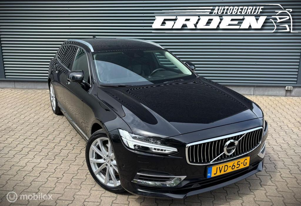 Volvo V90 2.0 T8 AWD Inscription ACC|CAMERA|LEDER|MEMO|WILKI, Auto's, Volvo, Automaat, Euro 6, 4 cilinders, Zwart