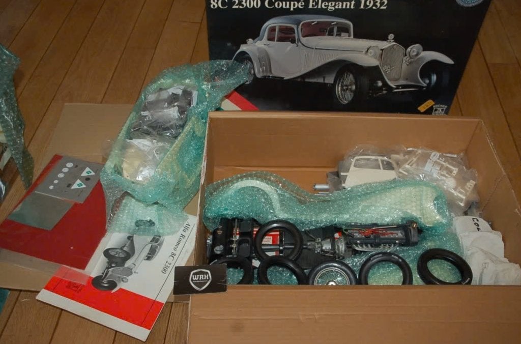 1:8 ALFA ROMEO 8C COUPE ELEGANT POCHER see info WRH, Hobby en Vrije tijd, Verzenden, Zo goed als nieuw, 1:5 t/m 1:8, Auto