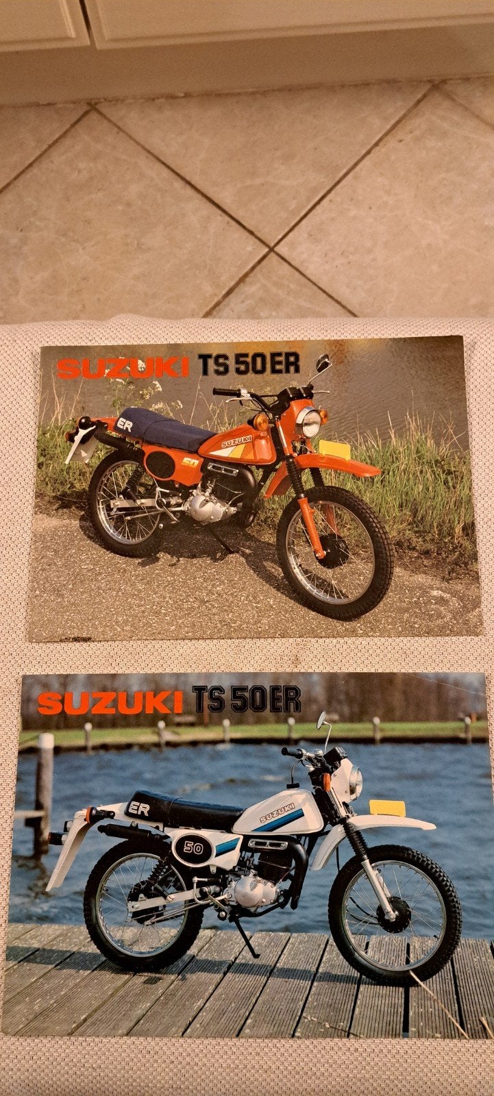 suzuki TS 50 ER brochures..samen, Ophalen of Verzenden, Zo goed als nieuw, Overige merken