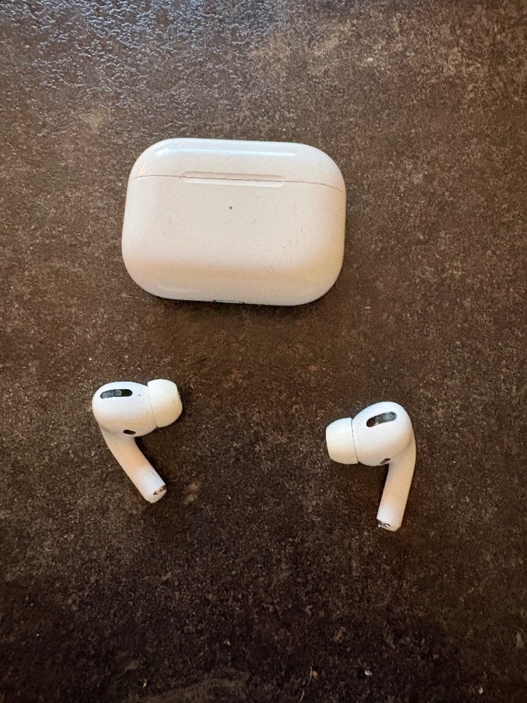 Apple AirPods Pro 1 met Oplaadcase, Audio, Tv en Foto, Koptelefoons, Ophalen, Gebruikt, Wit, Apple