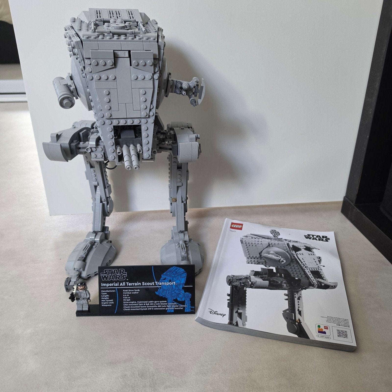 LEGO Star Wars Imperial All Terrain Scout Transport 75417, Ophalen of Verzenden, Zo goed als nieuw, Overige merken