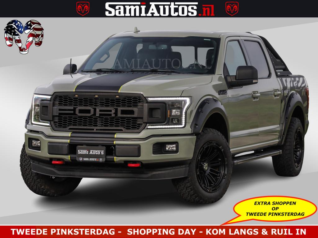 Ford USA F-150 5.0 V8 4X4 | MAT OLIVE GREEN | ZEER DIK | CAM, Auto's, Ford Usa, Automaat, Stoelverwarming, Gebruikt, 5031 cc