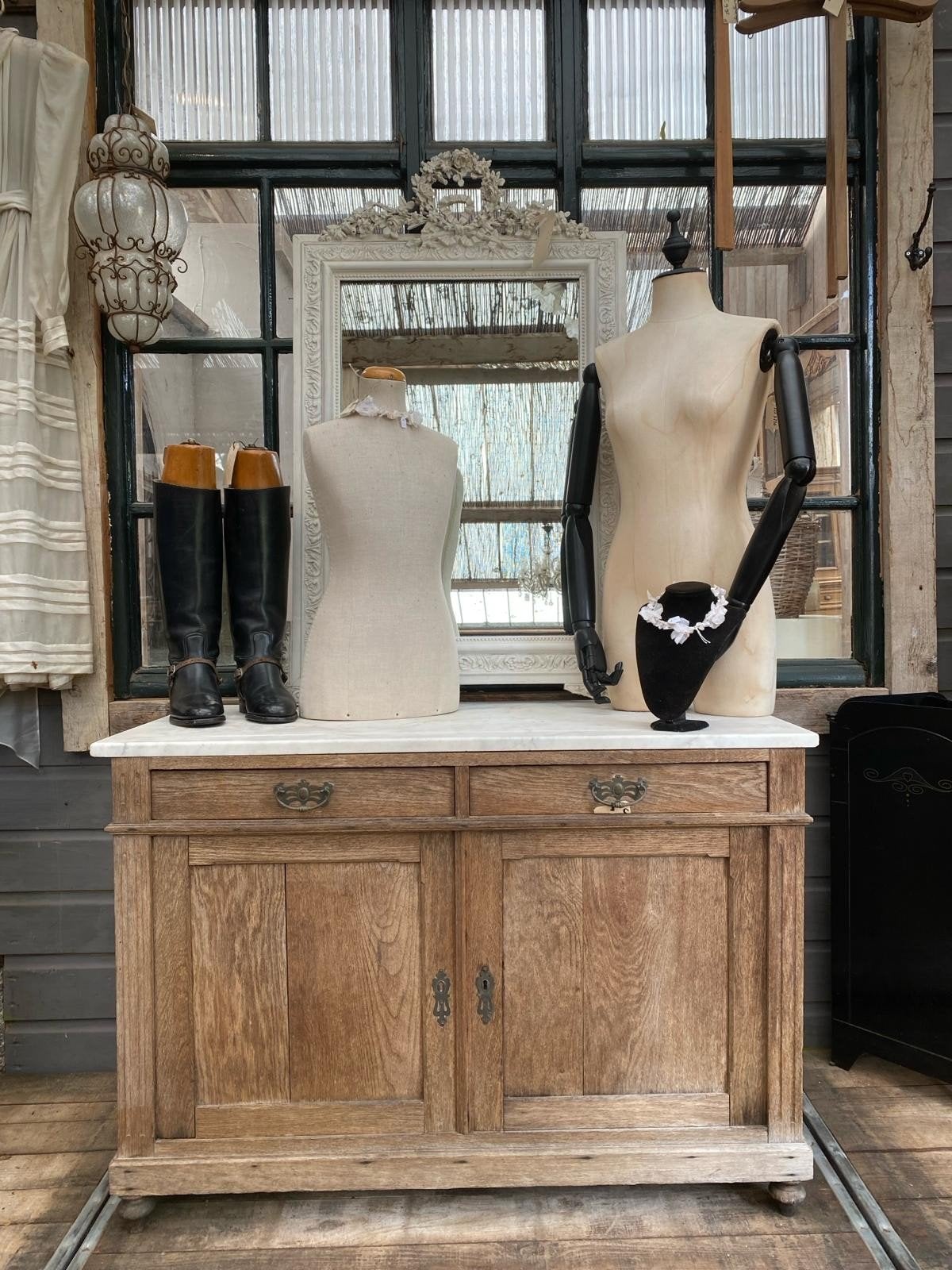 Landelijke sleetse brocante kast Frans commode, Antiek en Kunst, Ophalen