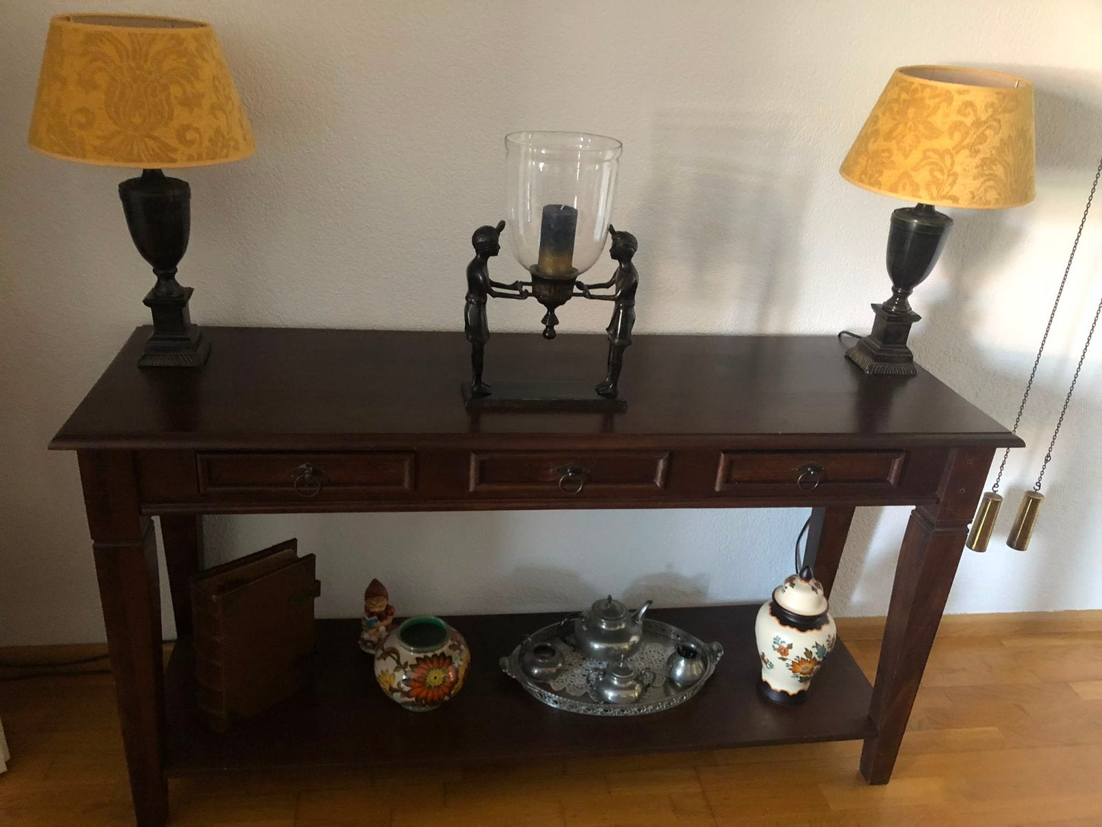 Klassieke sidetable/wandtafel te koop, Ophalen, 50 tot 100 cm, Zo goed als nieuw, 25 tot 50 cm