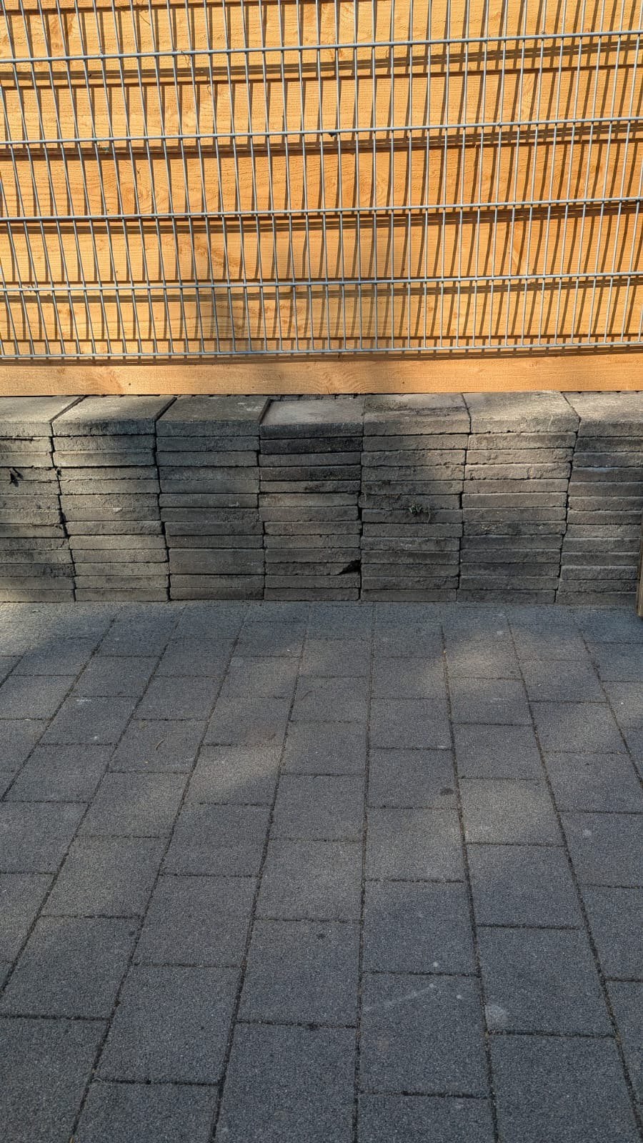 15 m2 30x30 betontegels 15m2 klinkers, Tuin en Terras, Ophalen, Gebruikt, Composiet