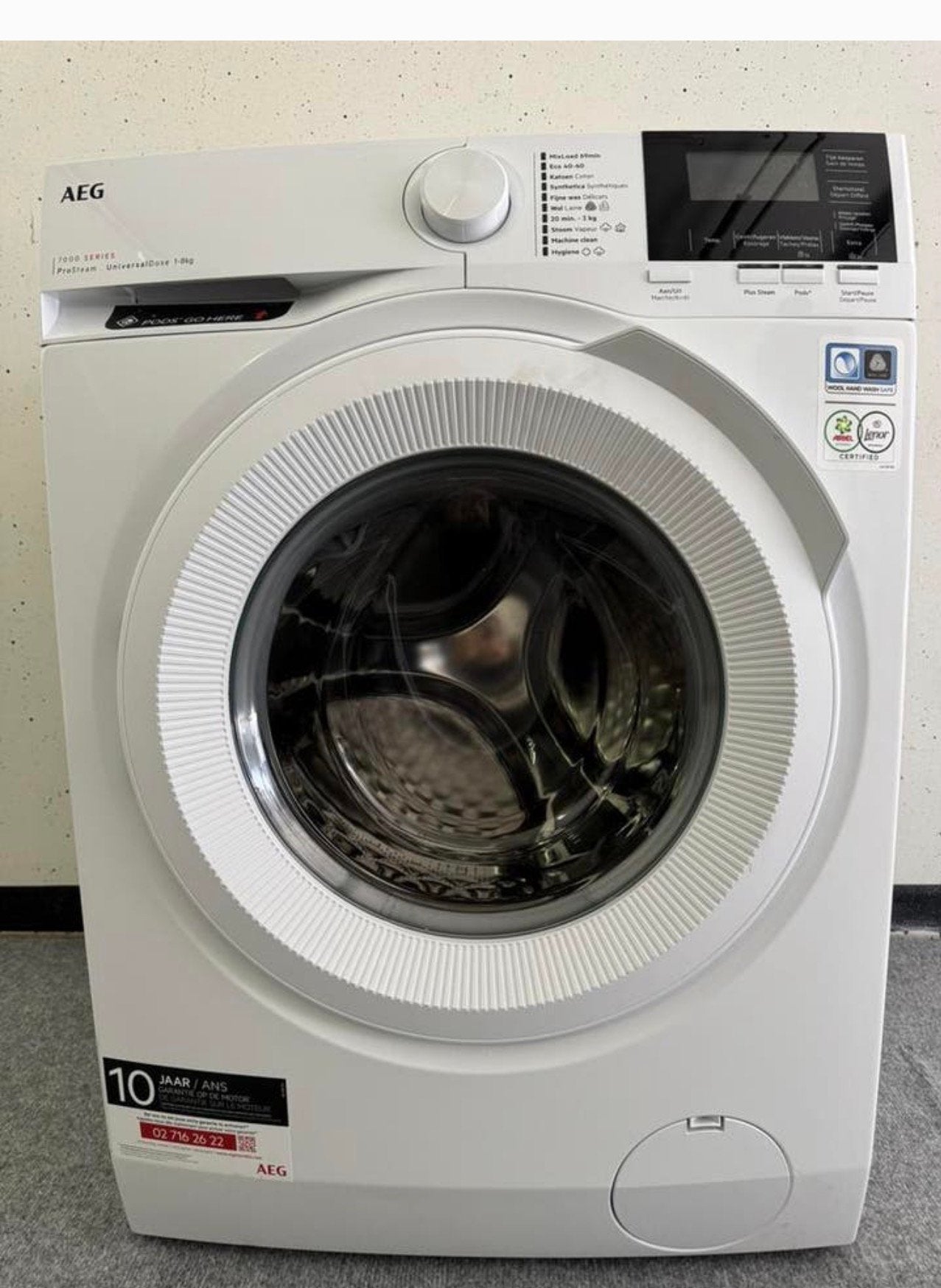 AEG WASMACHINE 7000 serie 1-8 KG bijna nieuw, Witgoed en Apparatuur, Wasmachines, Ophalen, Zo goed als nieuw, 85 tot 90 cm, 1200 tot 1600 toeren