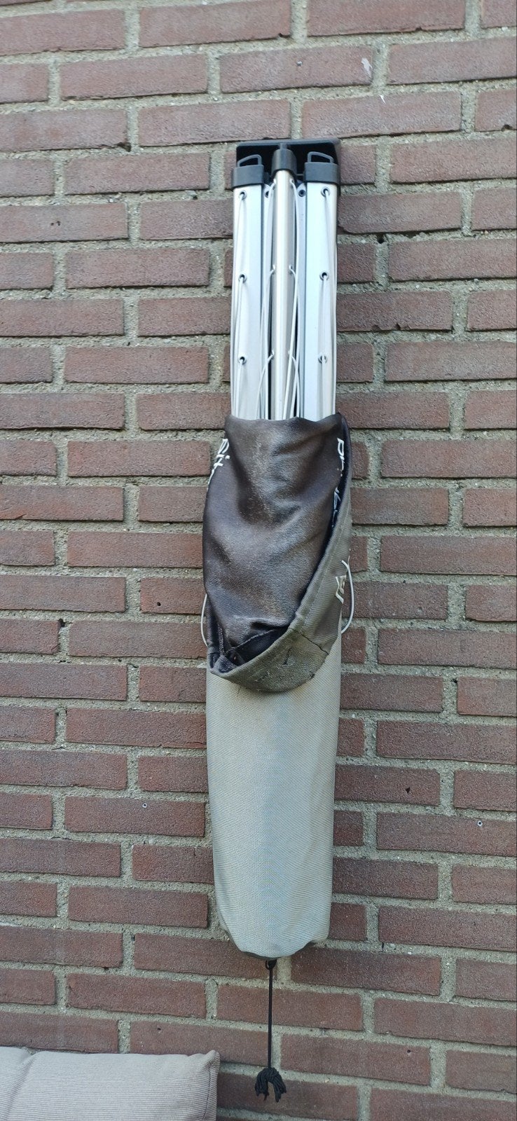 Droogmolen voor aan de muur(Brabantia), Tuin en Terras, Droogmolens en Wasrekken, Ophalen of Verzenden, Gebruikt, Droogmolen