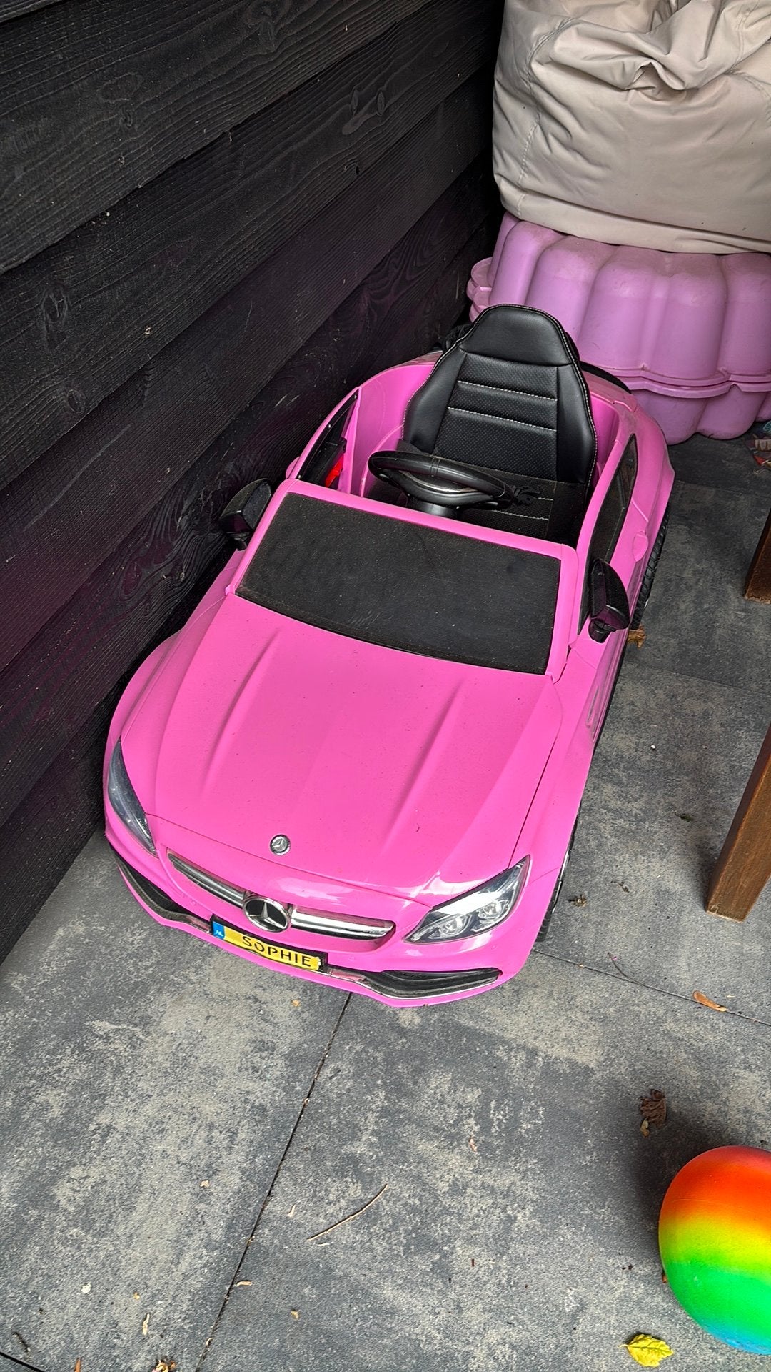 Roze Mercedes-Benz kinderauto - defect, Ophalen, Gebruikt, Overige typen