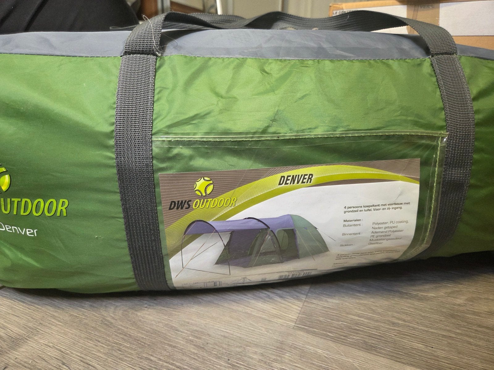 DWS Outdoor Denver 4-persoons koepeltent met grondzeil, Ophalen, Zo goed als nieuw, Tot en met 4