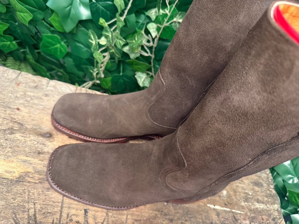 geweldig mooie suede vintage laarzen van Sendra maat 39, Bruin, Nieuw, Ophalen of Verzenden, Sendra