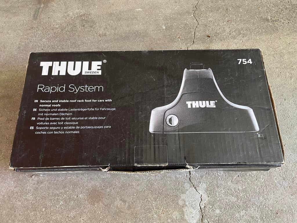 Thule 754 voetenset, Auto diversen, Dakdragers, Ophalen, Gebruikt