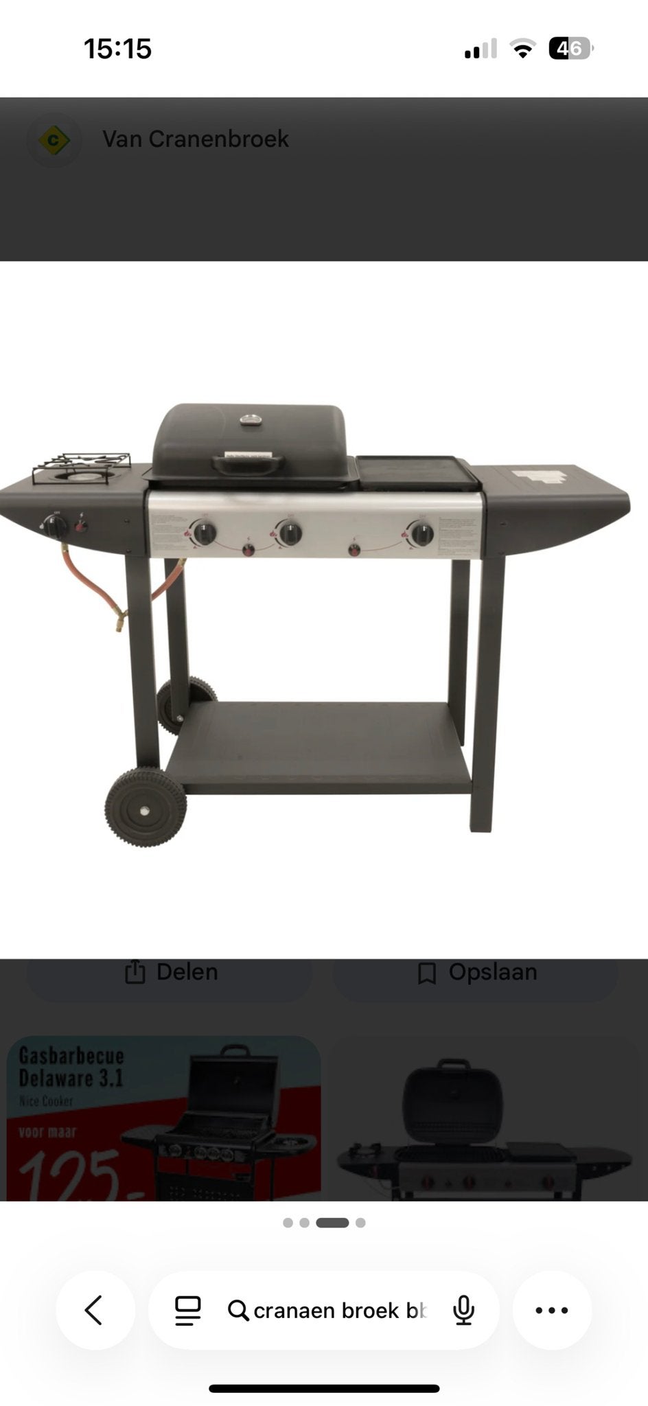 Nieuwe Gasbarbecue Delaware 3.1 Nice Cooker in doos, Ophalen, Nieuw