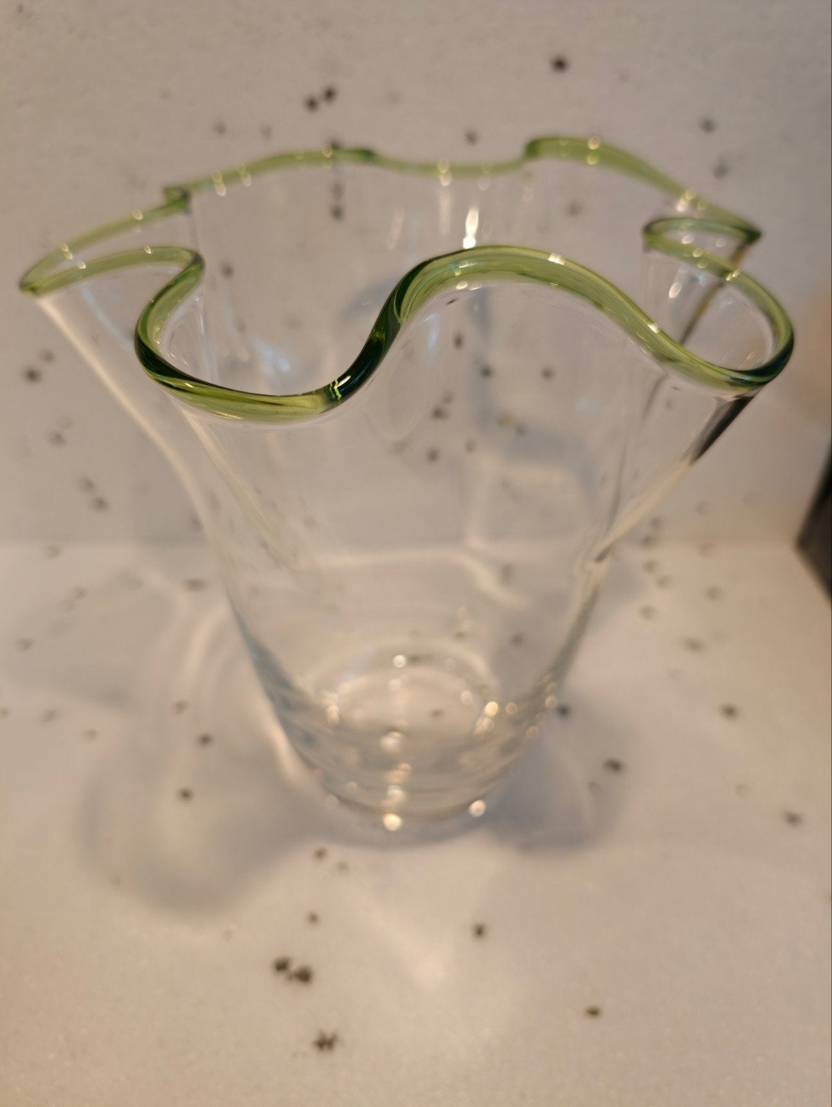Bloesem zakdoek fazzoletto glazen vaas Villeroy Boch IZGS, Ophalen, Transparant, 27 cm, Geschikt voor droogbloemen