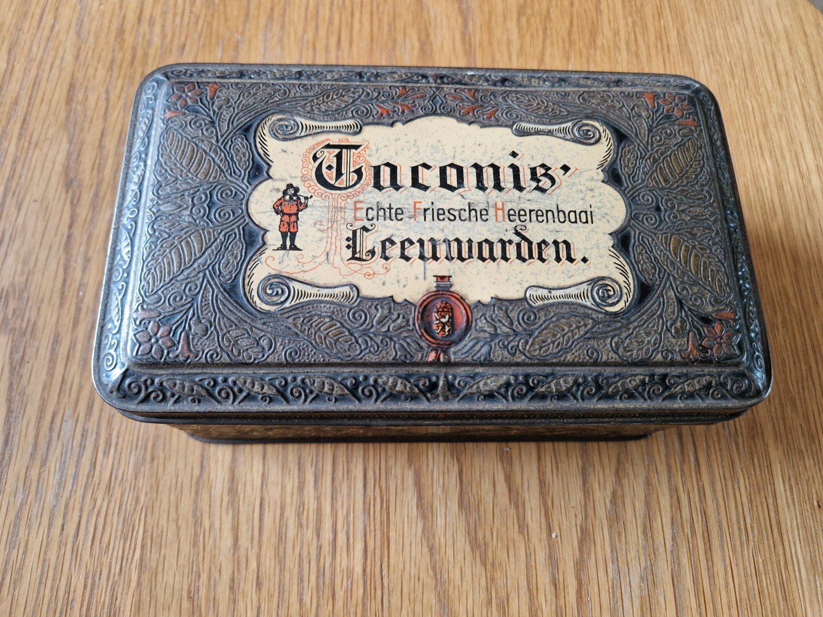 Prachtig Tabaksblik - Taconis Echte Friesche Heerenbaai, Ophalen of Verzenden, Zo goed als nieuw, Overige, Overige merken