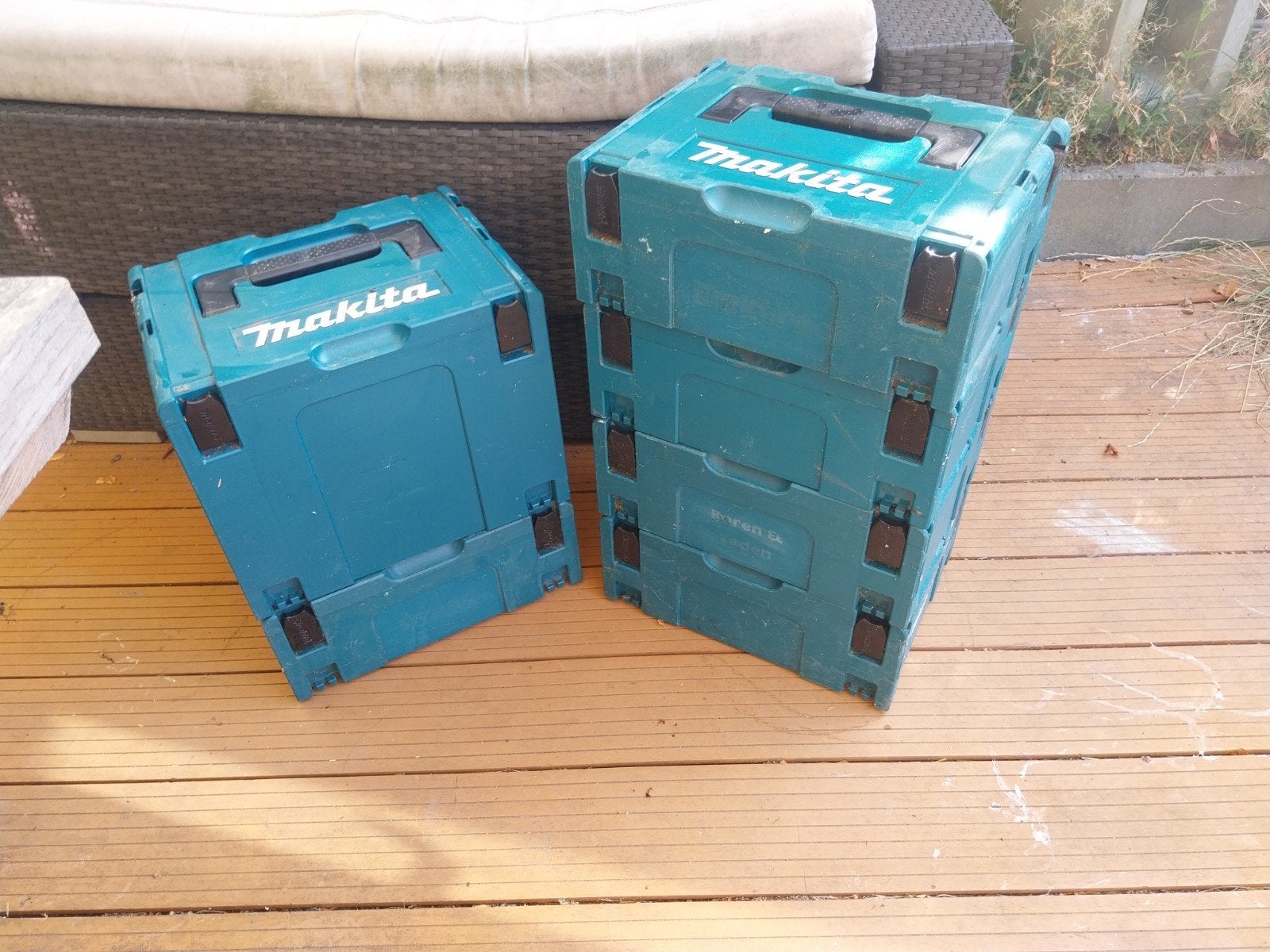 6x makita m-box, Ophalen, Gebruikt