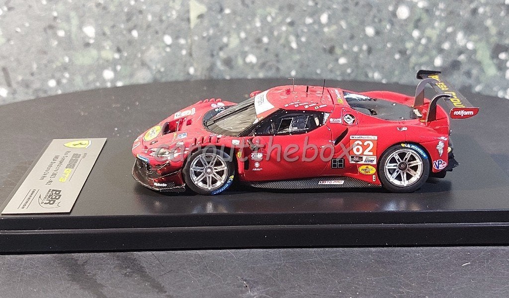Ferrari 296 GT3 IMSA Daytona 24 hr 2023 #62 1:43 BBR BBR008, Hobby en Vrije tijd, Ophalen of Verzenden, Nieuw, Auto, Overige merken