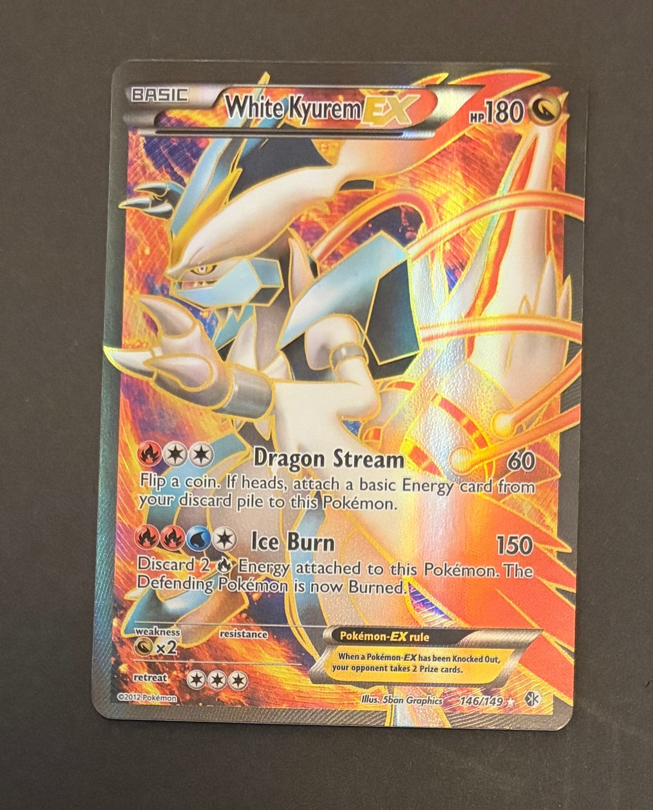 White Kyurem-EX 146/149 Full Art, Ophalen, Nieuw, Losse kaart, Foil