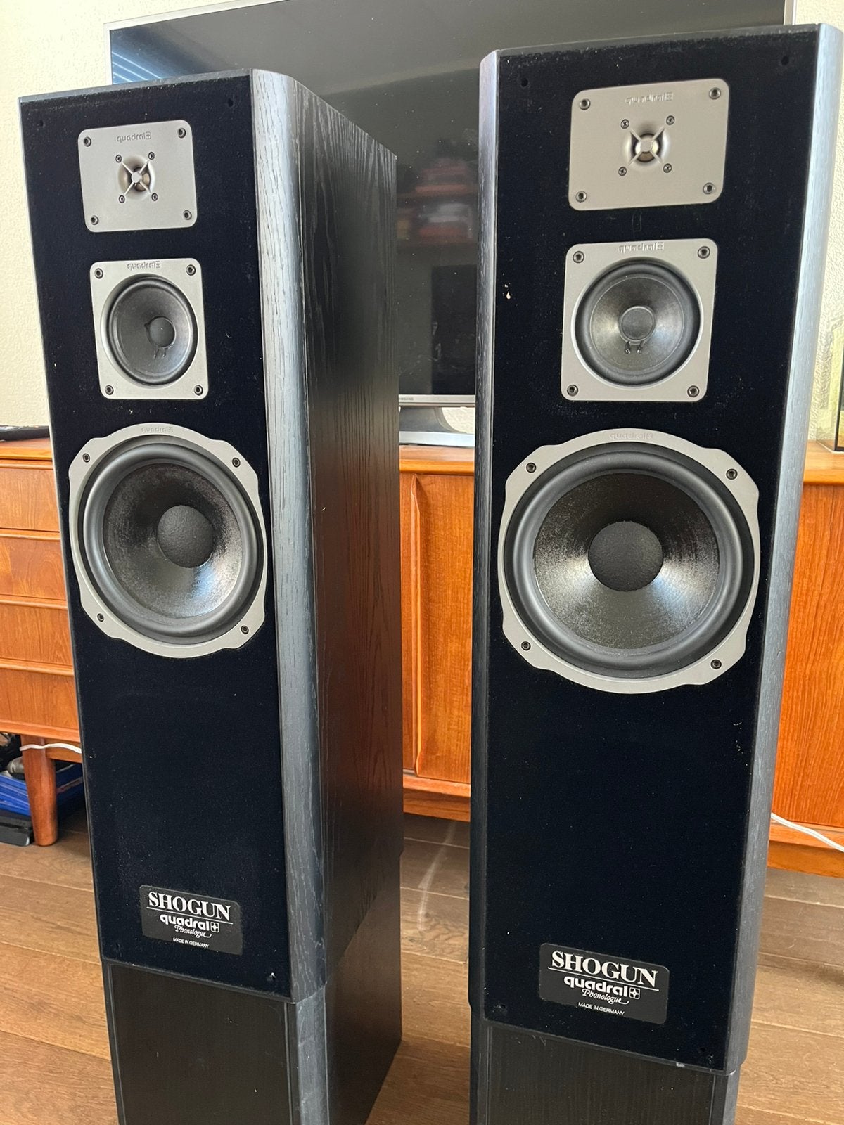 Quadral Phonoloque Shogun MK V speakers zwart, Ophalen, Zo goed als nieuw, 60 tot 120 watt, Overige merken