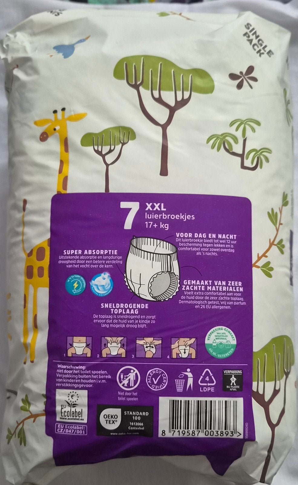 AH Extra Droog & Zacht Luierbroekjes XXL 17+ kg (16 stuks), Ophalen of Verzenden