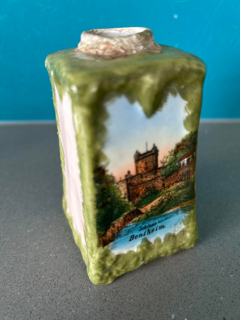Verzamelobject vaasje Schloss Bentheim, Ophalen of Verzenden