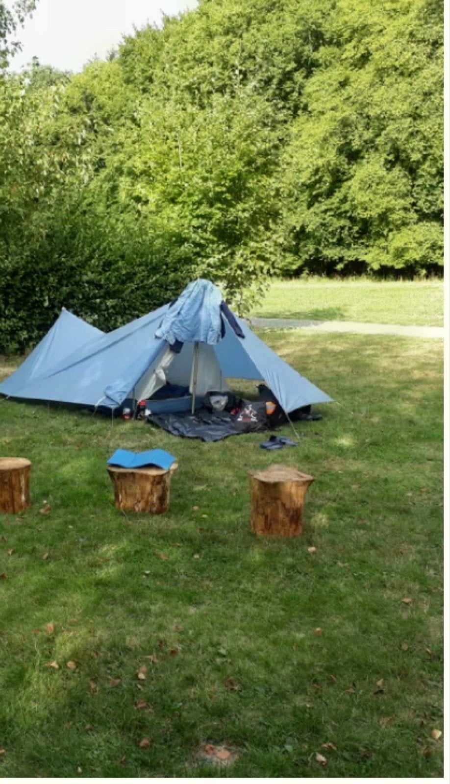 Licht gewicht Esvo Piramide tentje ., Caravans en Kamperen, Ophalen of Verzenden, Gebruikt, Tot en met 2