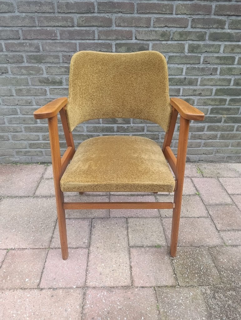 Set 4 Nederlandse vintage stoelen jaren 50/60, Ophalen, Gebruikt, Overige kleuren, Vier