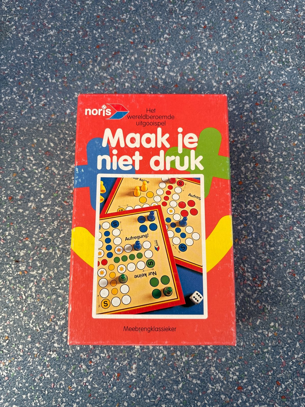 Maak je niet druk - Het wereldberoemde uitgooien spel, Hobby en Vrije tijd, Drie of vier spelers, Ophalen of Verzenden, Gebruikt
