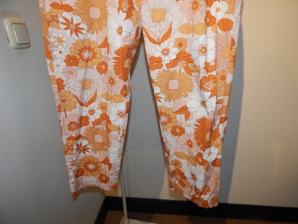 Antik Batik vintage look broek bloemen soort harem look 38, Maat 38/40 (M), Meerkleurig, Ophalen of Verzenden, Zo goed als nieuw