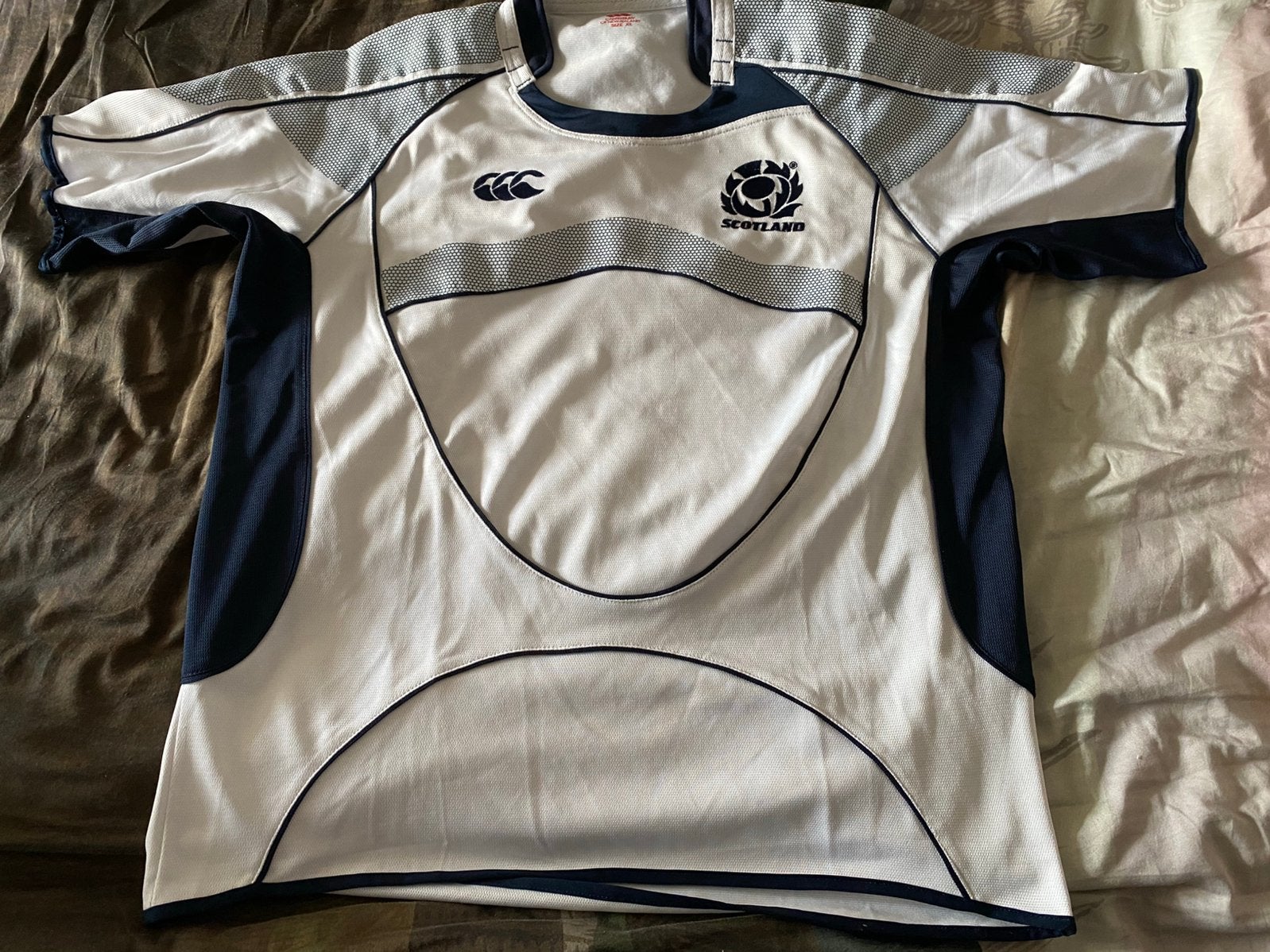 Schotland Wit Rugby shirt (XL), Verzenden, Zo goed als nieuw, Kleding