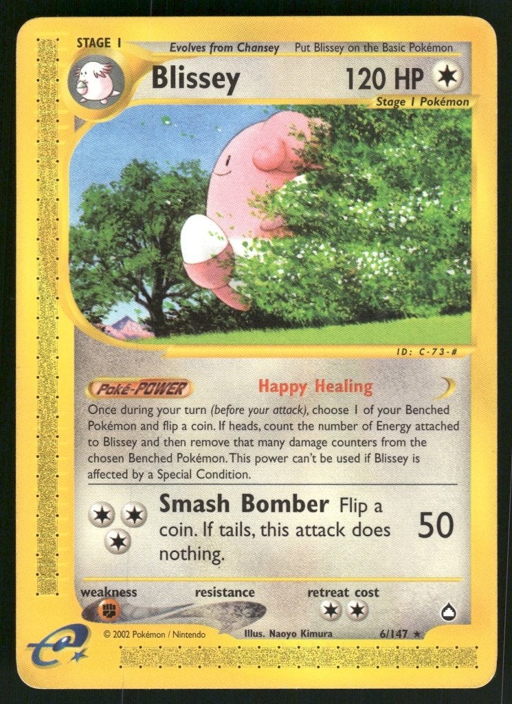 Blissey 6/147 - Aquapolis (EX), Verzenden, Gebruikt