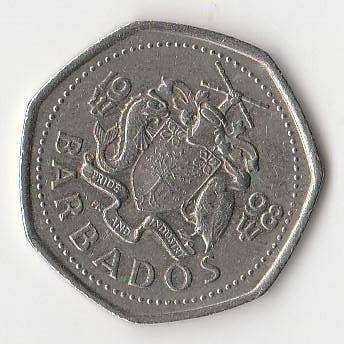 1-dollar munt van Barbados (1998) ., Ophalen of Verzenden, Midden-Amerika, Losse munt