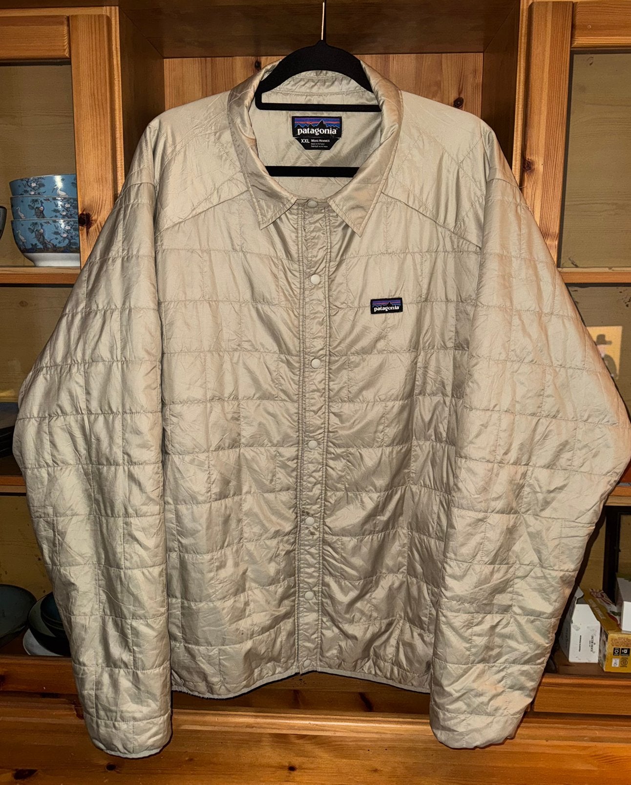 Patagonia Light Gust Thermogreen Jacket, Ophalen of Verzenden, Gedragen, Overige maten, Beige